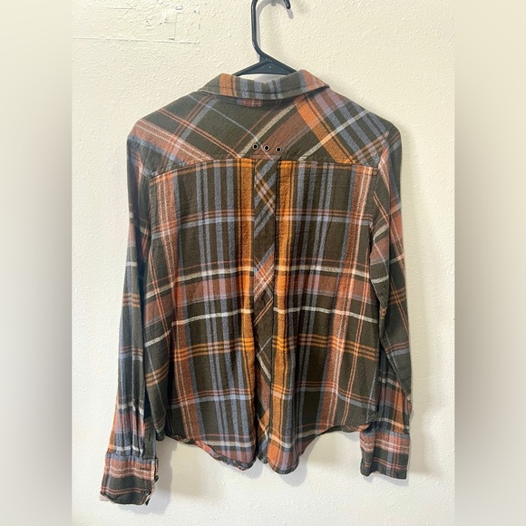 Free People Wesley Plaid Button Down Top - XS - Picture 4 of 7